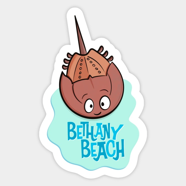 Bethany Beach Horseshoe Crab Sticker by BETHANY BEACH